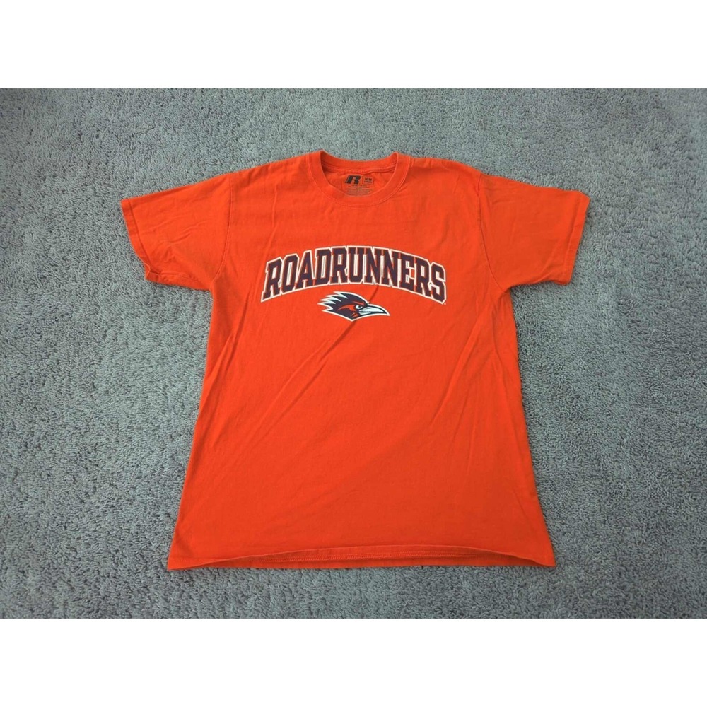 UTSA Roadrunners T Shirt Mens‎ M Short Sleeve NCAA Russell Orange
